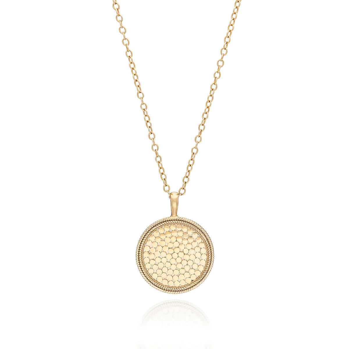 Classic Large Medallion Necklace - Gold