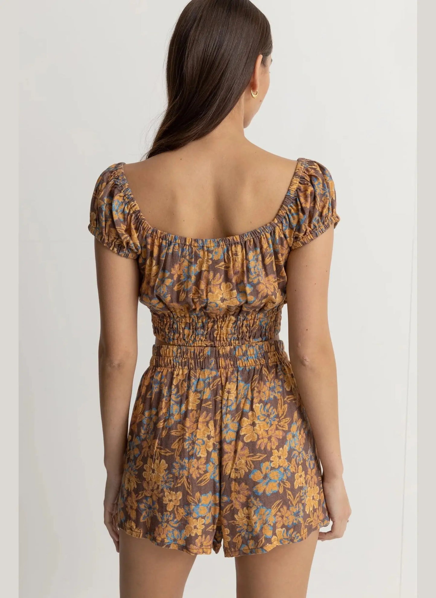Oasis Floral Cap Sleeve Top