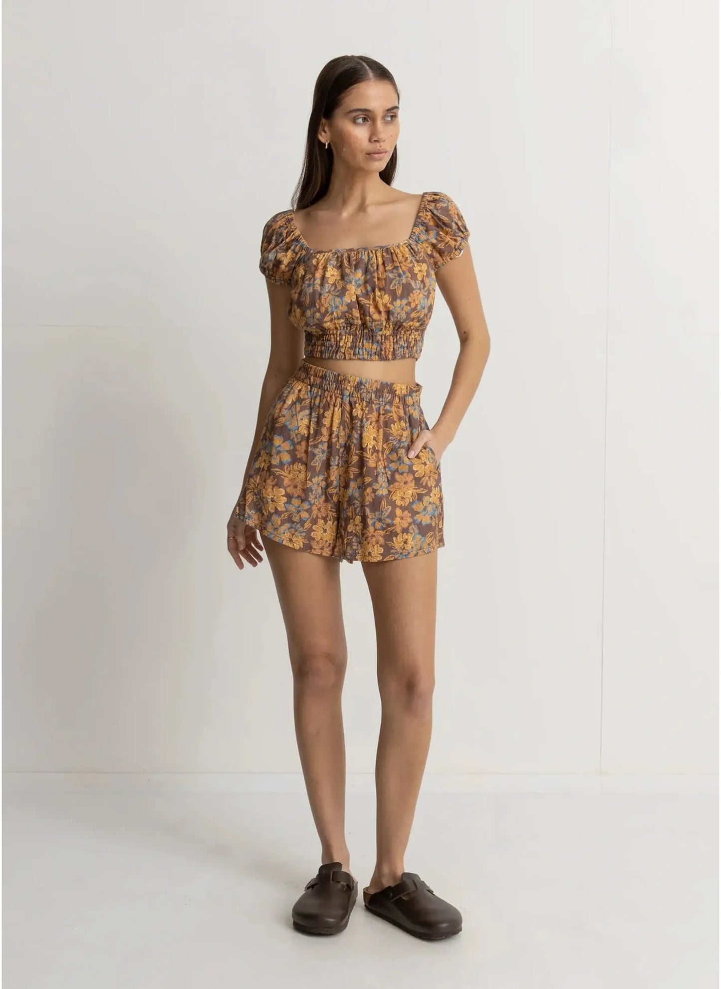 Oasis Floral Cap Sleeve Top