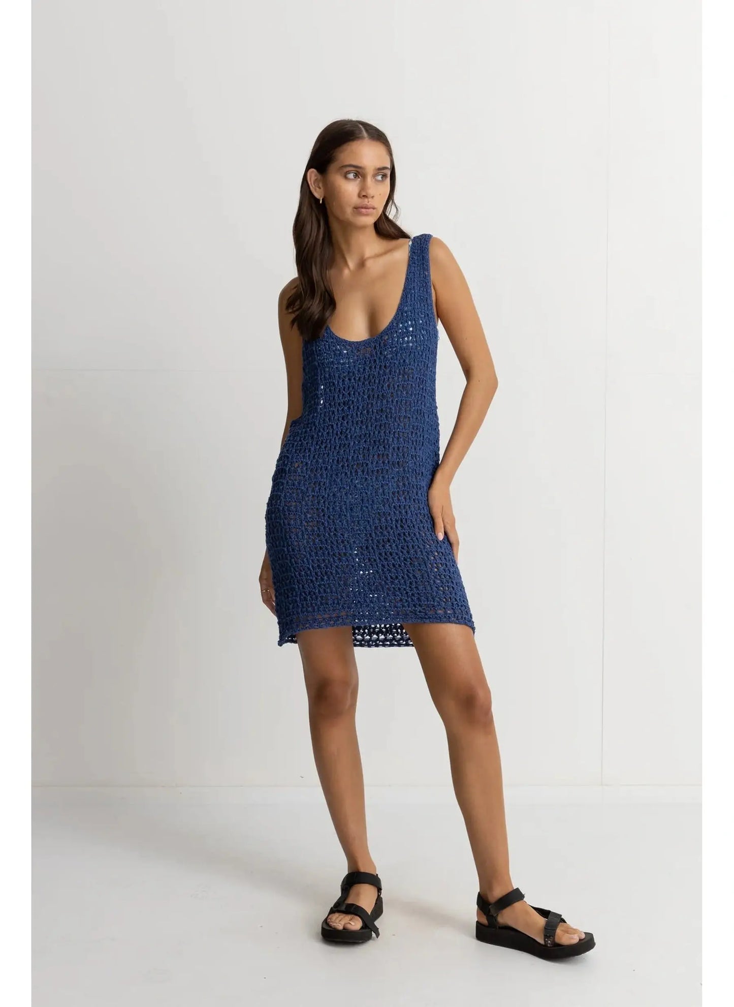 Maddie Knit Scoop Neck Mini Dress