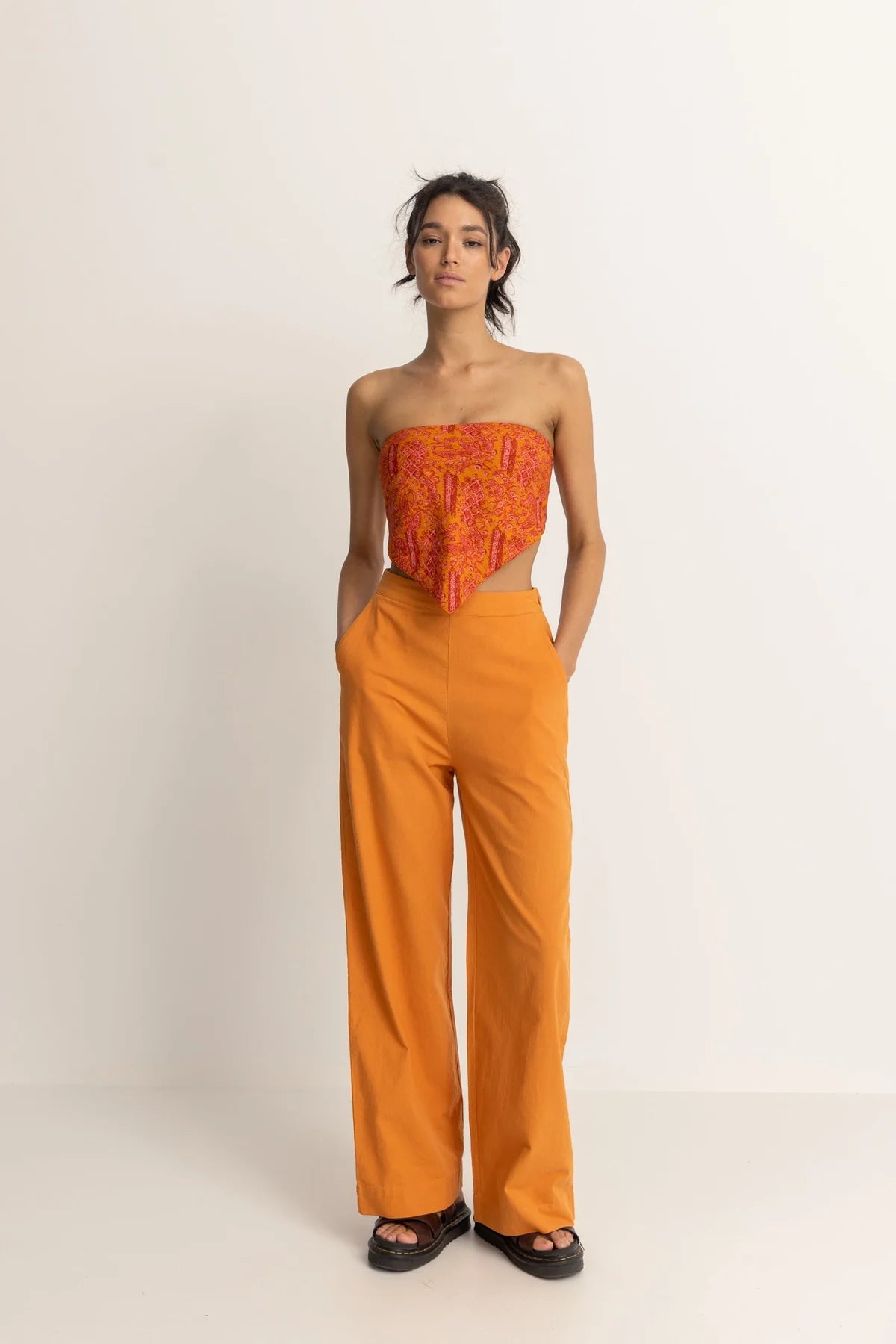 Adia Paisley Scarf Top