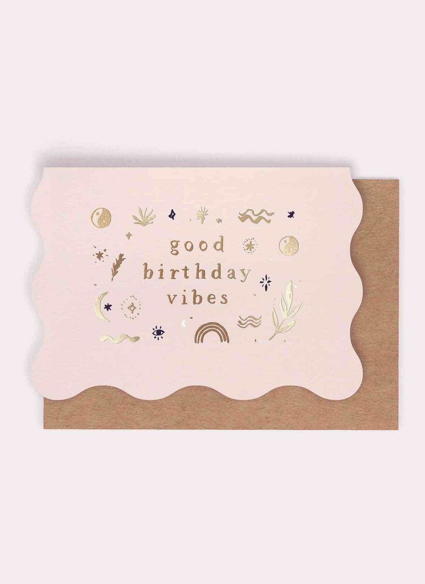 Good Vibes Birthday Card | Greeting Cards | Minimalist Card