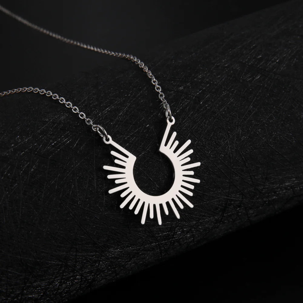 Sunburst Necklace - Silver