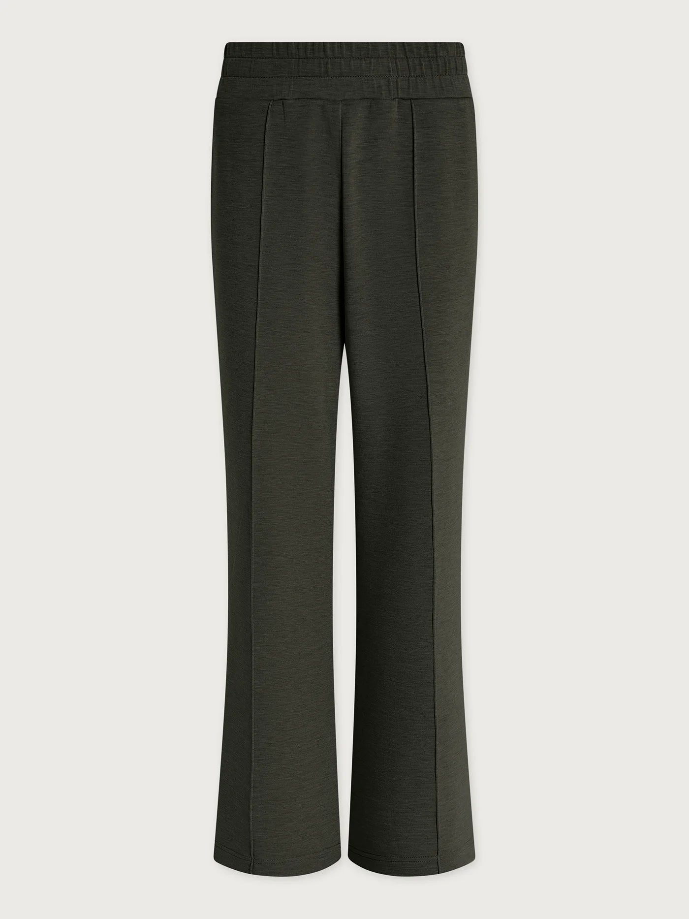 The Wide Leg Pant 30" - Olive Marl