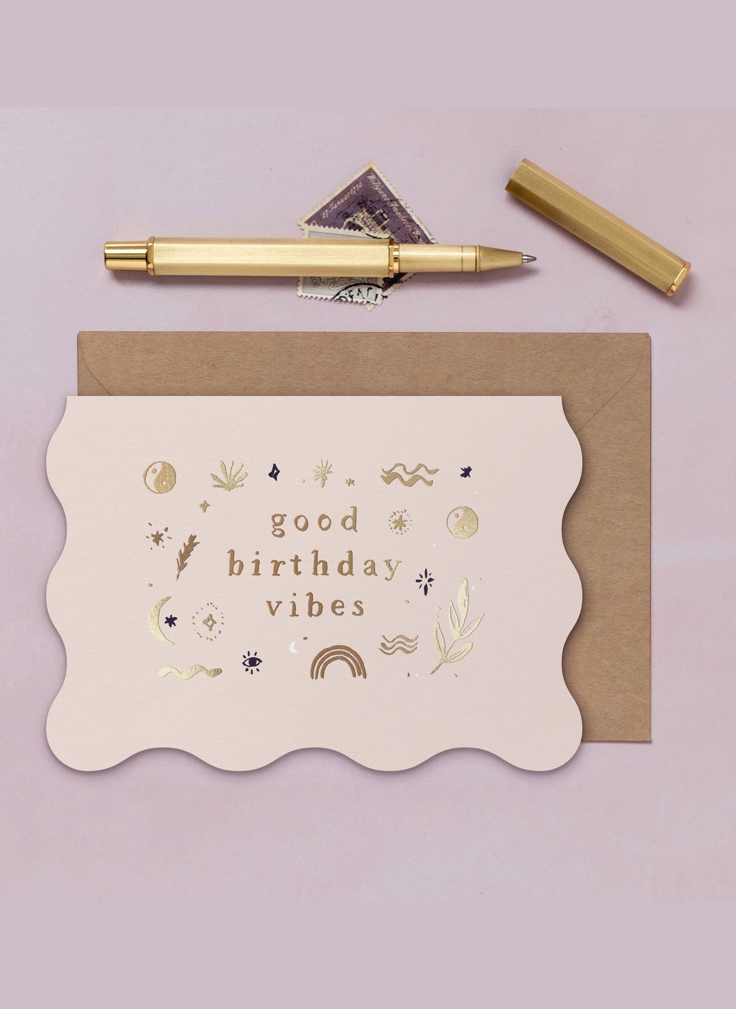 Good Vibes Birthday Card | Greeting Cards | Minimalist Card