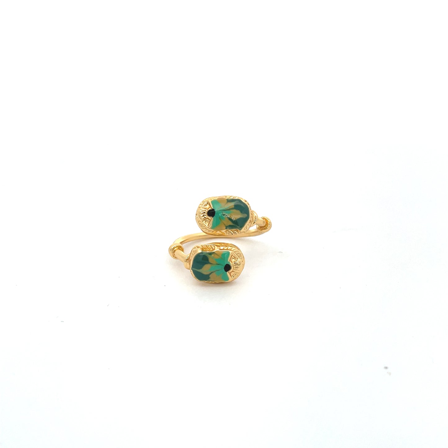 Duality Scaramouche Enamel Ring - Blue