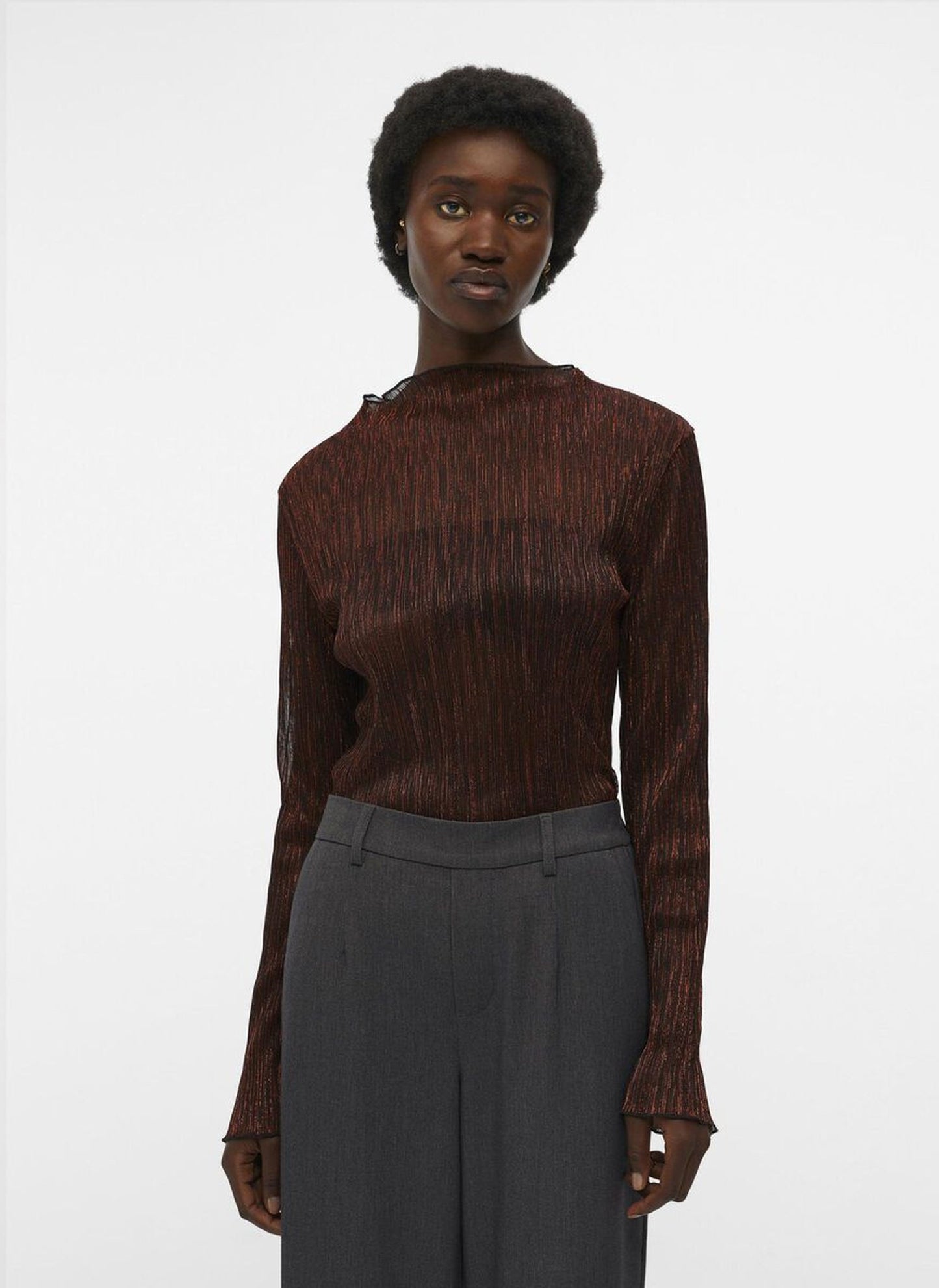 Sheer Top - Bitter Chocolate