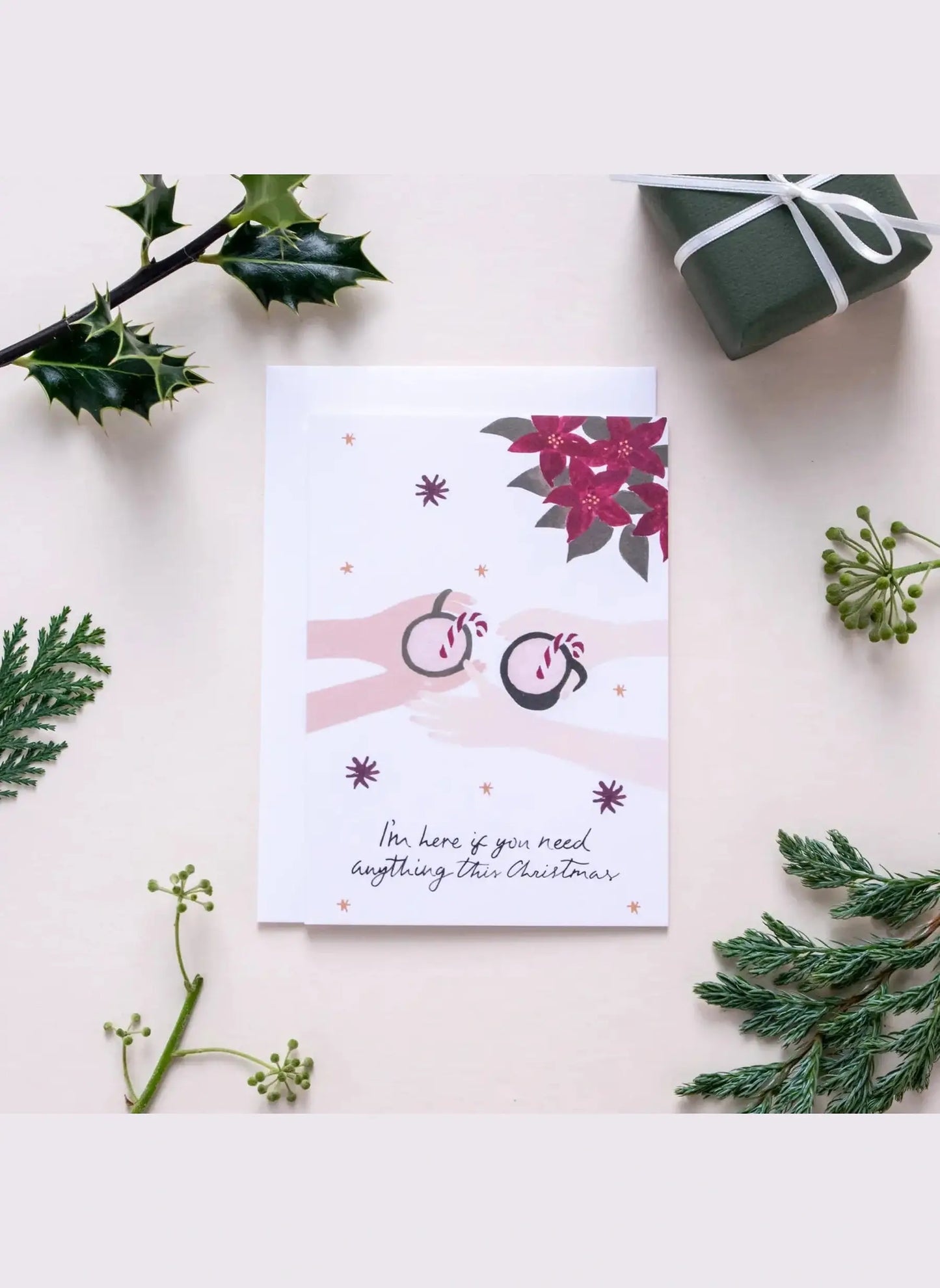 'Here For You This Christmas' Greeting Card