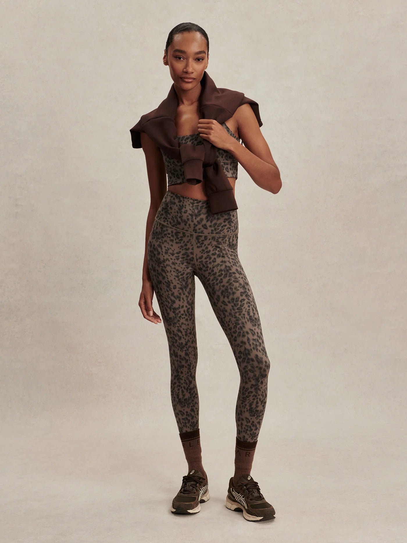 FreeSoft™ High-Rise Legging 28" - Brown Contrast Cheetah