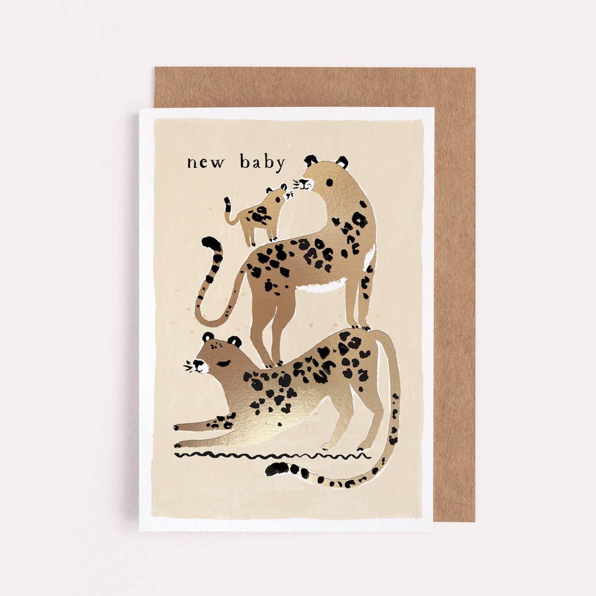 Leopards New Baby Card | Baby Card | New Parents Card