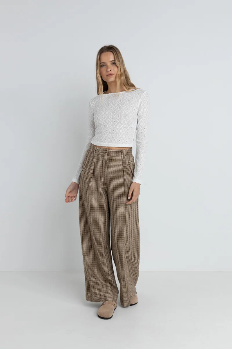 Charm Long Sleeve Top - White