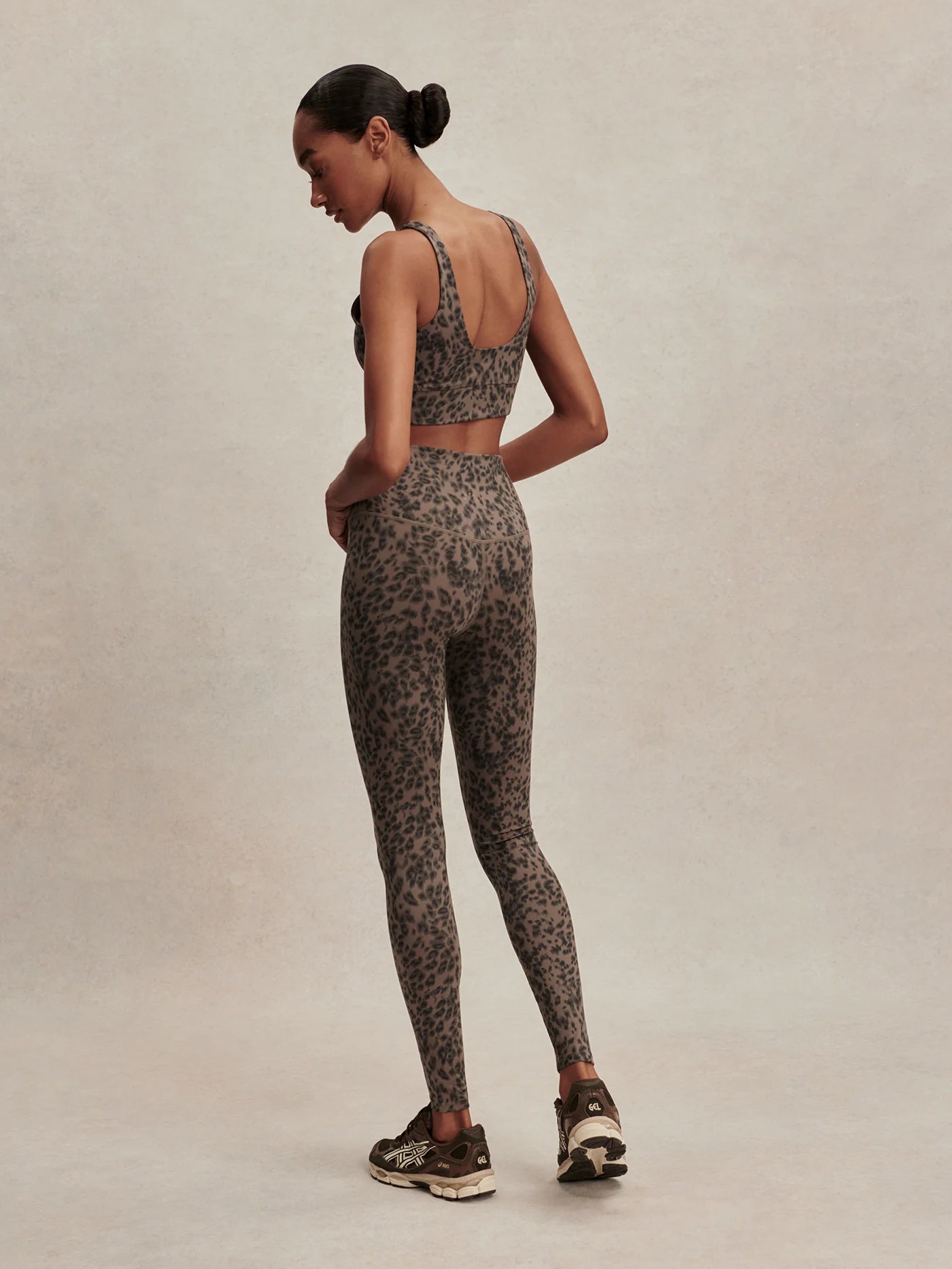 FreeSoft™ High-Rise Legging 28" - Brown Contrast Cheetah