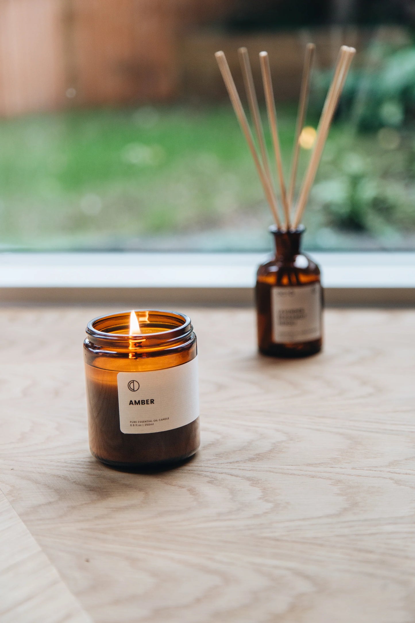 Amber Candle (Lavender + Patchouli + Pine + Cypress + Frankincense)