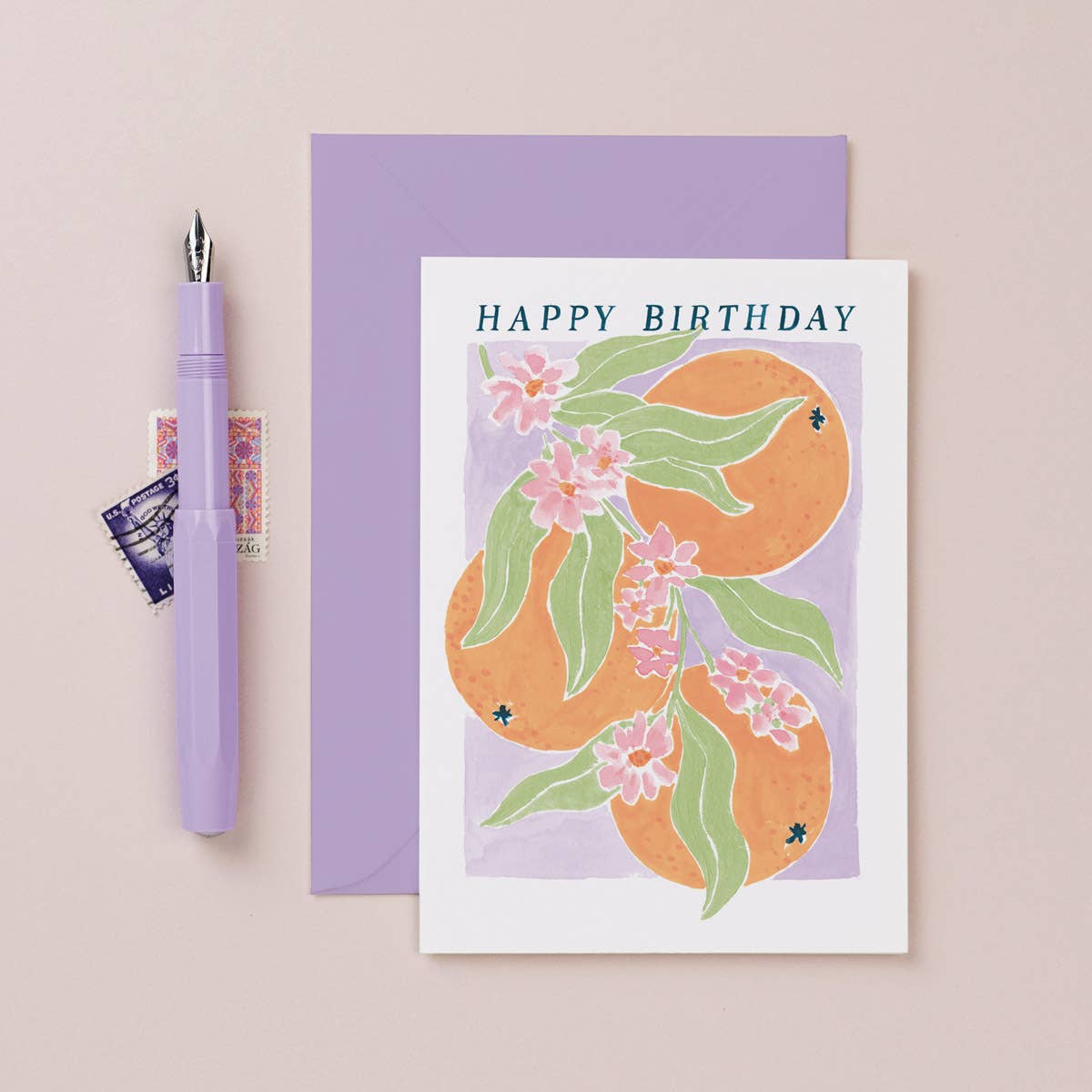 Oranges Birthday Card