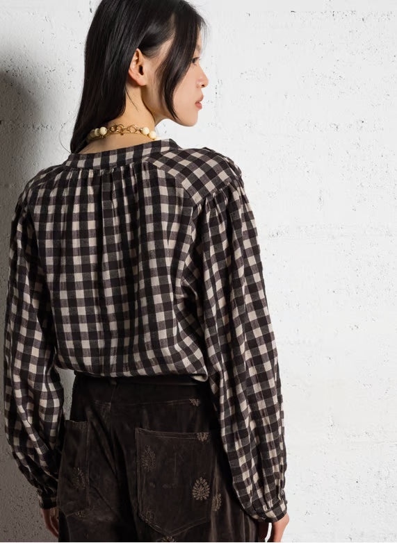 Rebecca Blouse - Chocolat