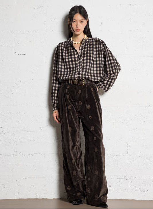 Rebecca Blouse - Chocolat