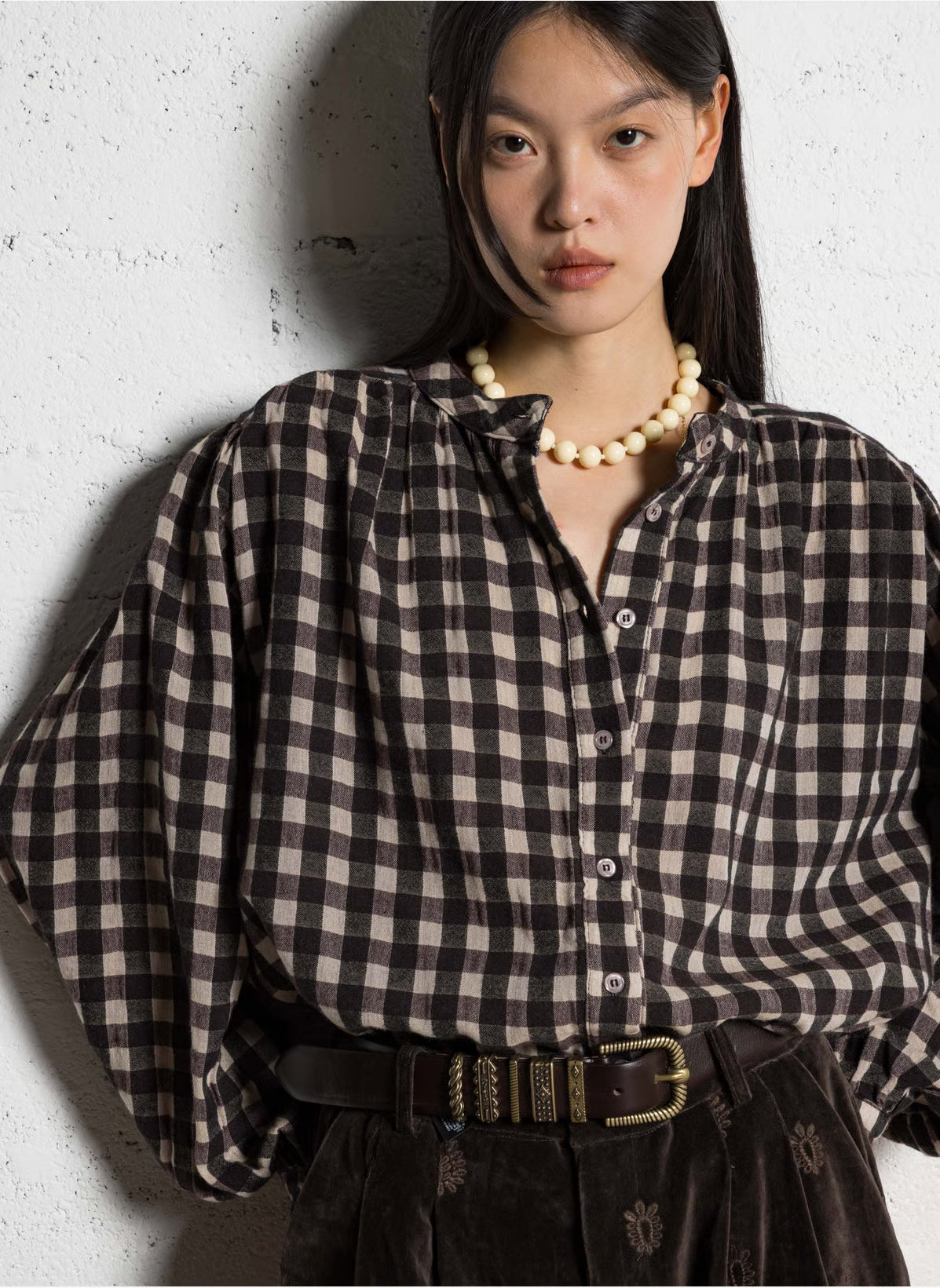 Rebecca Blouse - Chocolat