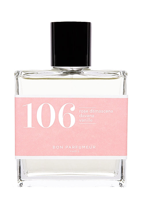 Eau de parfum 106: Damascena rose, davana, vanilla