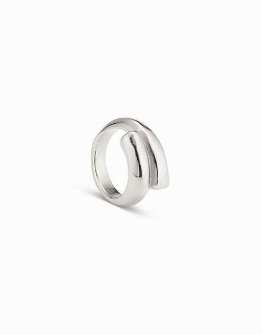 Tubular Shaped Ring - Silver (Size 18)