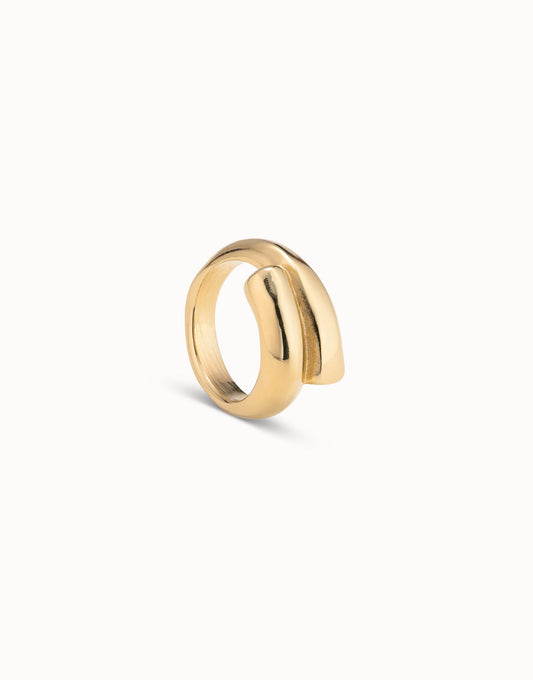 Tubular Shaped Ring - Gold (Size 15)