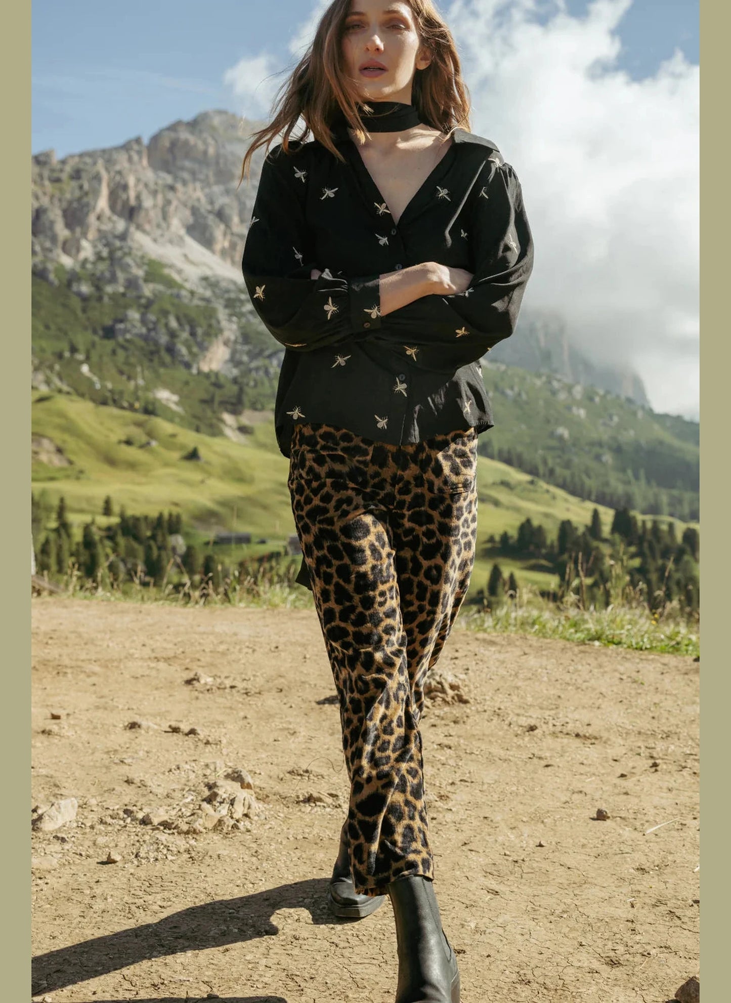 Proceed With Caution Jilly Trousers - Leopard