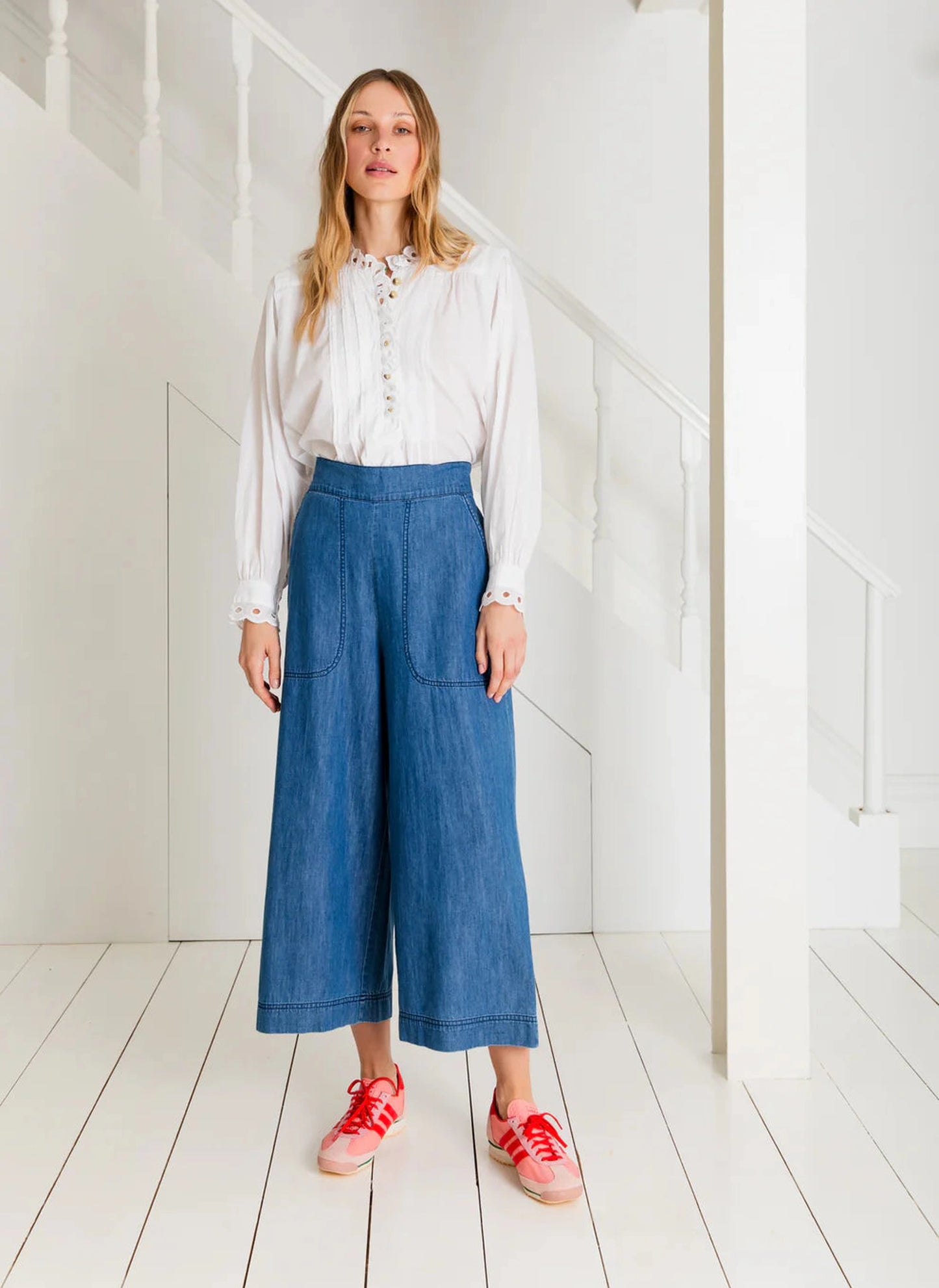 Bijou Trouser - Denim Mid Wash