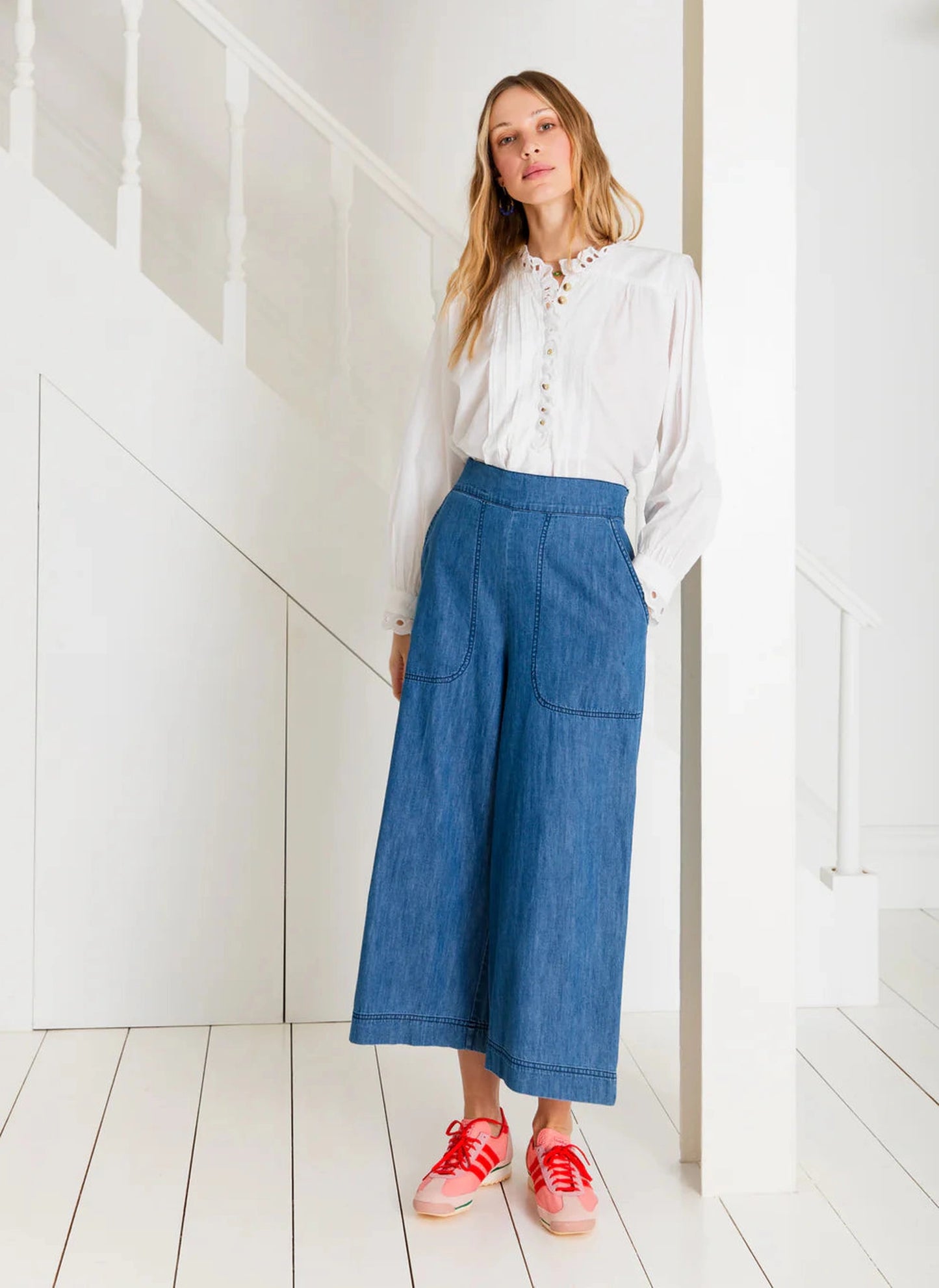 Bijou Trouser - Denim Mid Wash