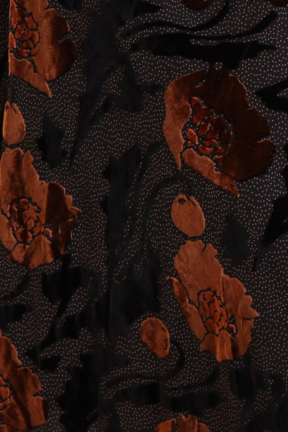Burnout Bloom Blouse - Black