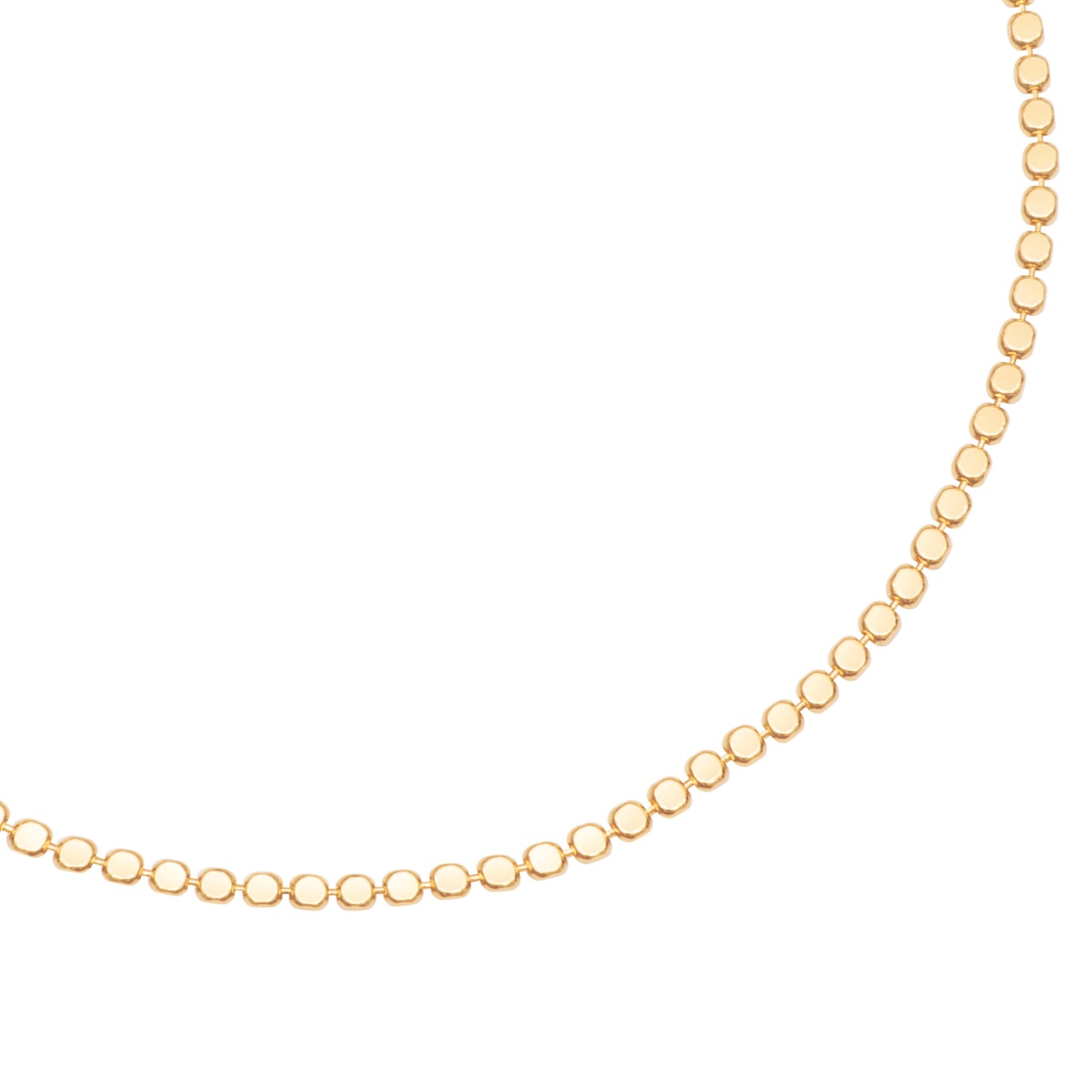 Dot Chain Choker- Gold