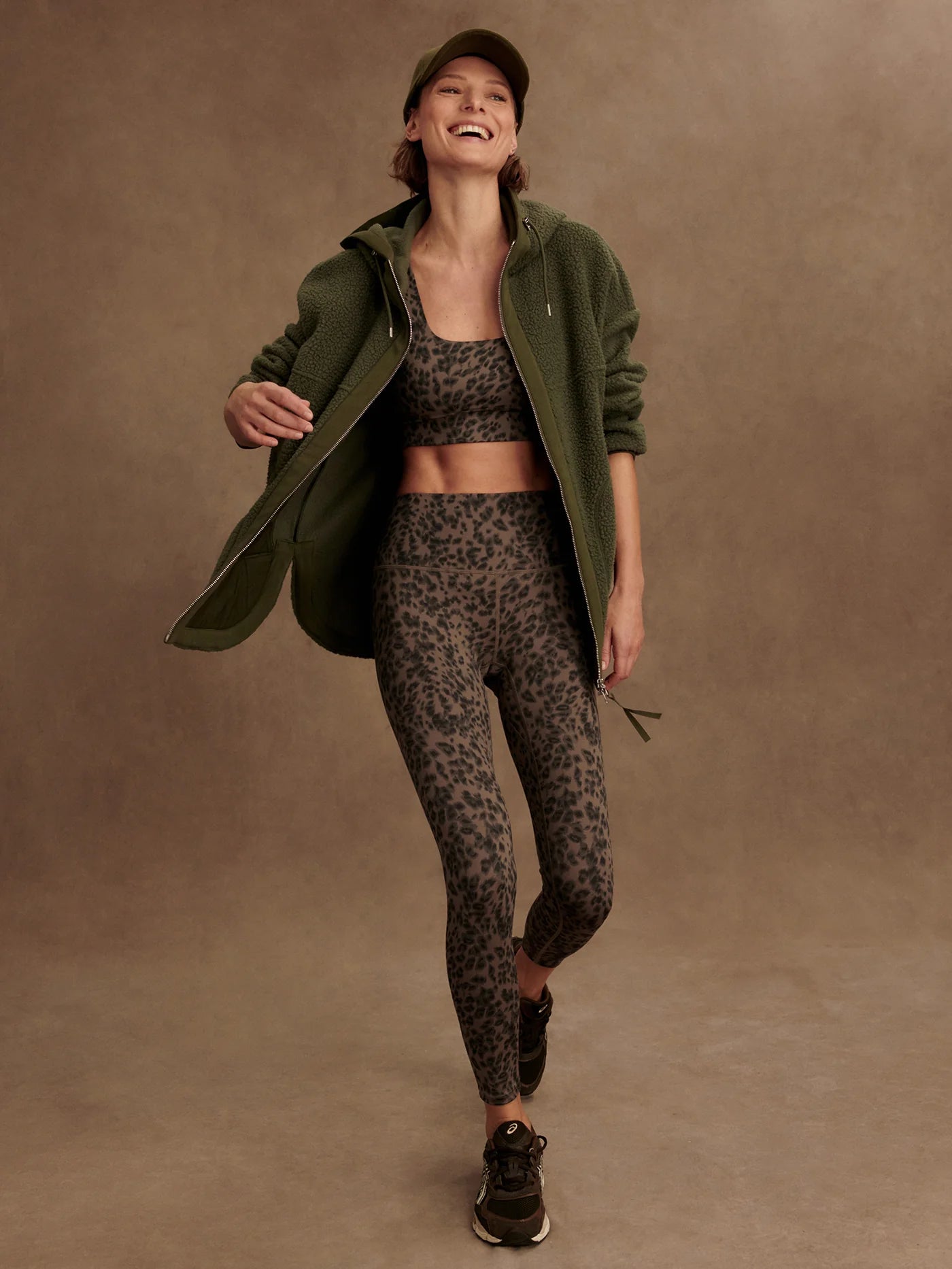 FreeSoft™ High-Rise Legging 28" - Brown Contrast Cheetah