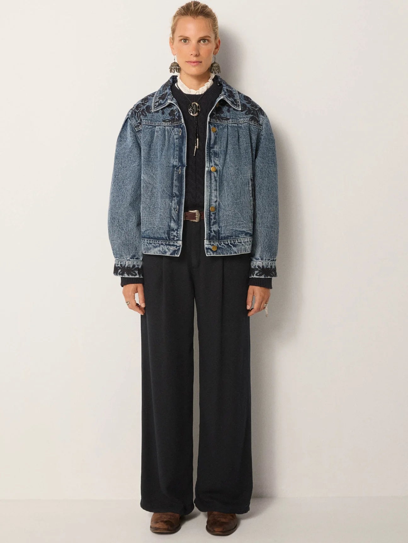 Wesley Jacket & Borg Vest - Western Blue