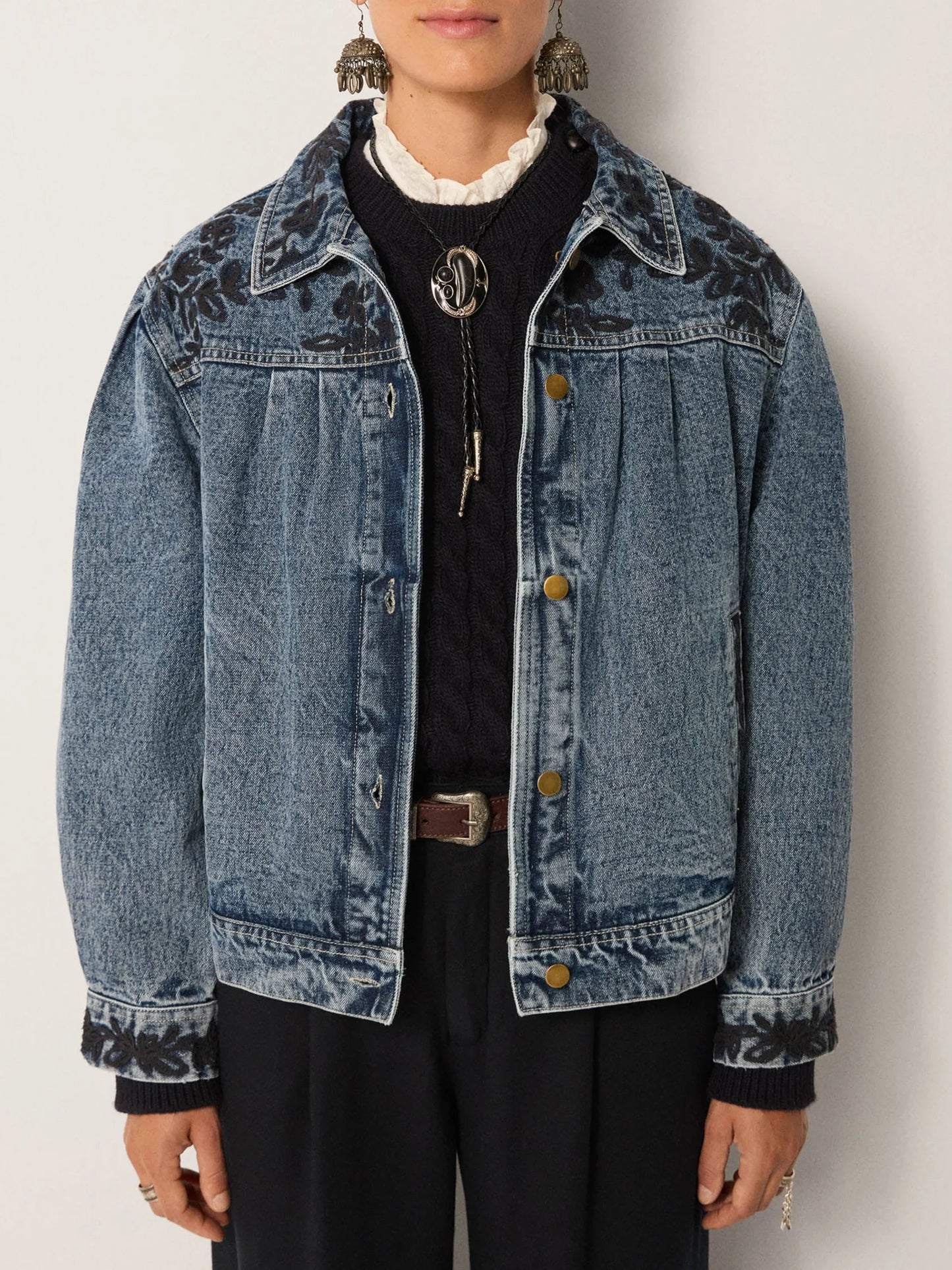 Wesley Jacket & Borg Vest - Western Blue