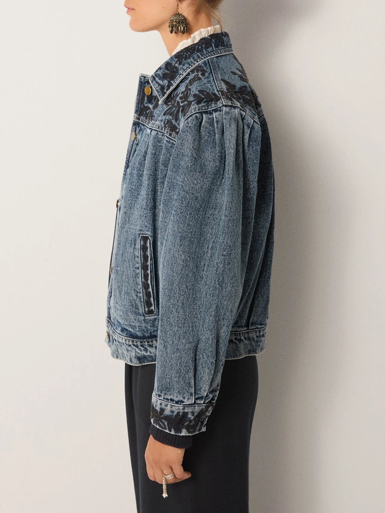 Wesley Jacket & Borg Vest - Western Blue