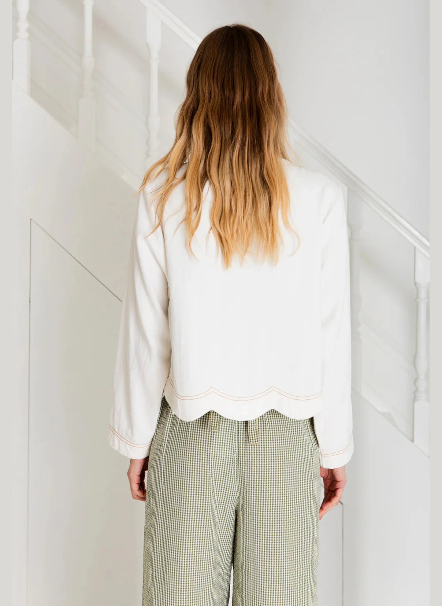 Marie Denim Jacket - Ecru