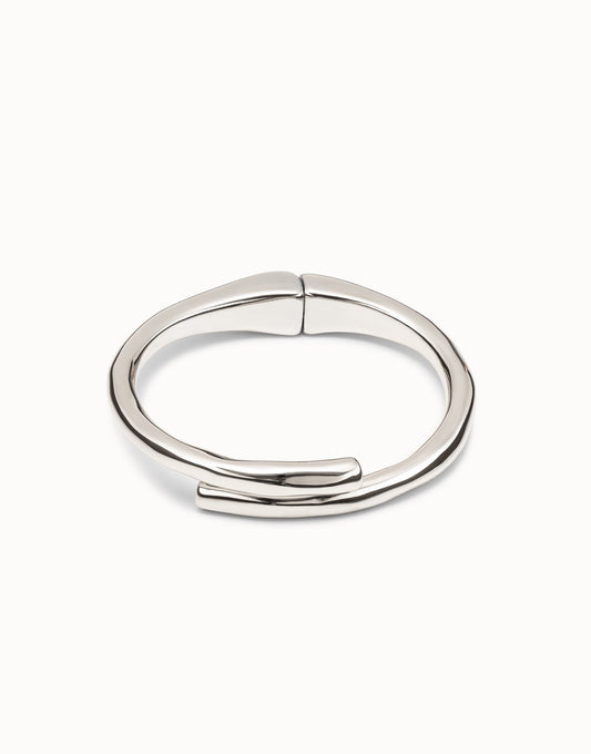 Tubular Shaped Bangle Bracelet - Silver