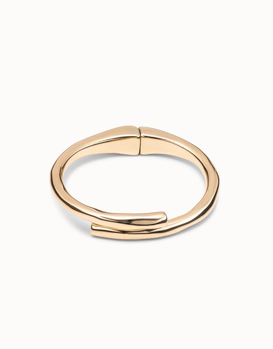 Tubular Shaped Bangle Bracelet - Gold