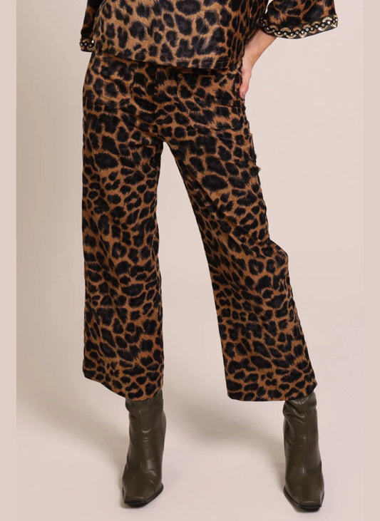 Proceed With Caution Jilly Trousers - Leopard