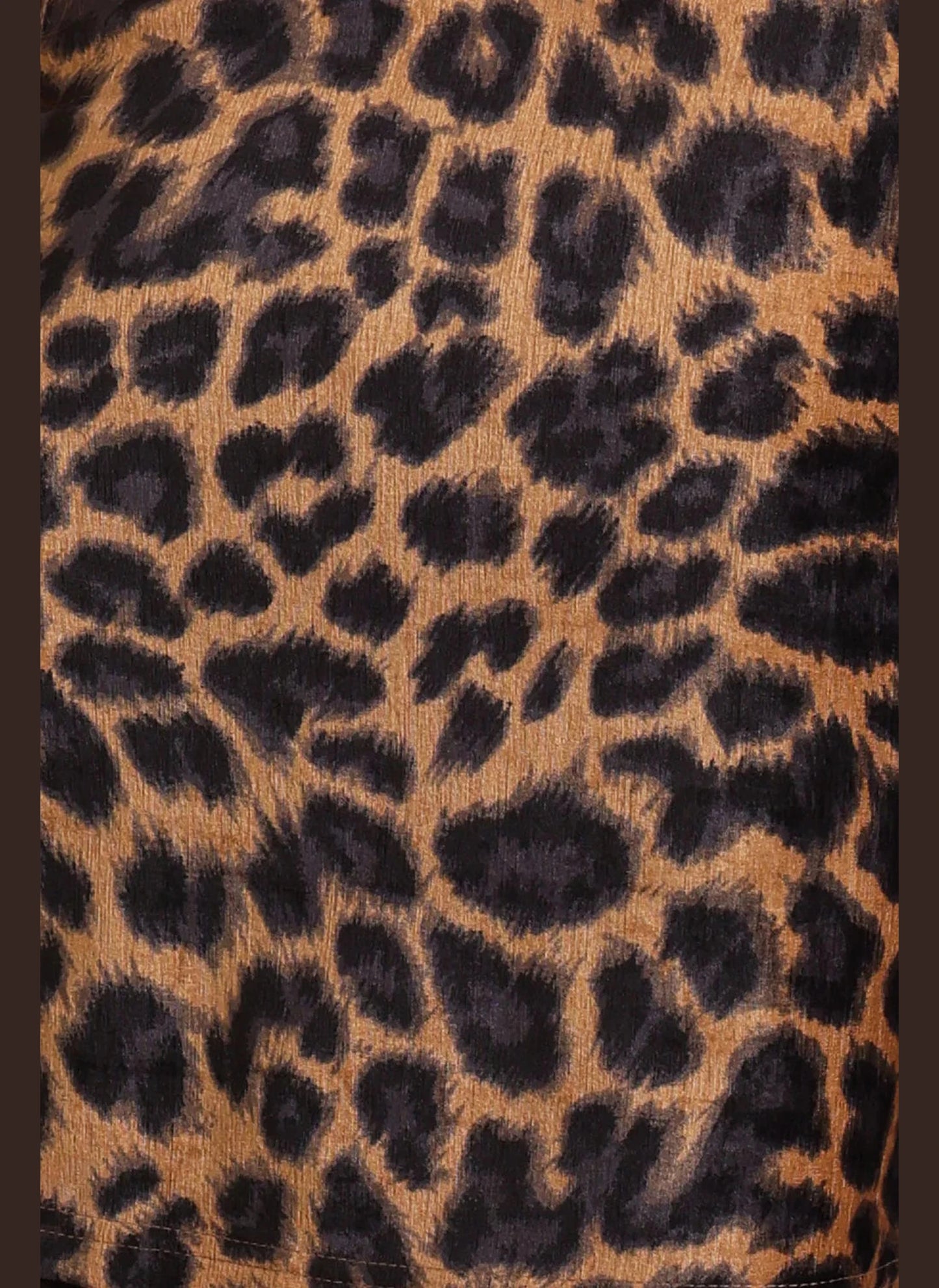 Proceed With Caution Wrap Dress - Leopard