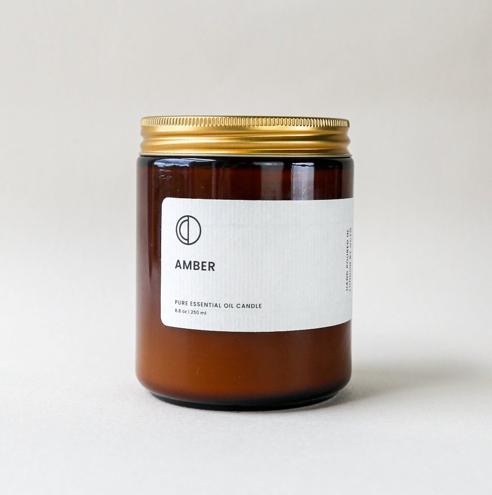 Amber Candle (Lavender + Patchouli + Pine + Cypress + Frankincense)
