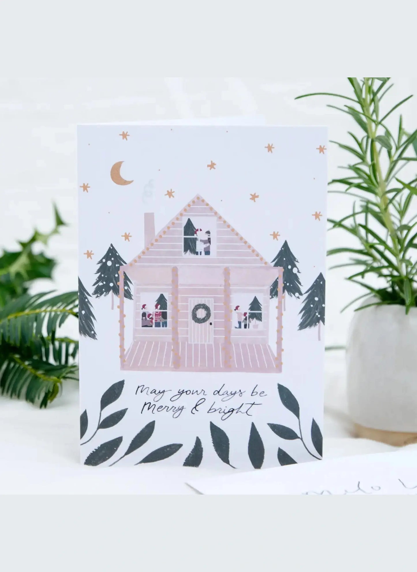 'Merry & Bright' Greeting Card