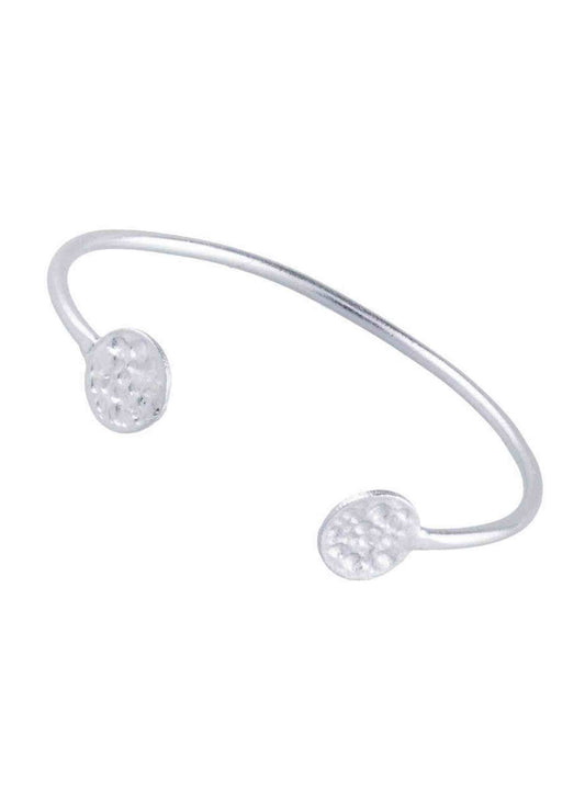 Simple Silver Coin Bangle