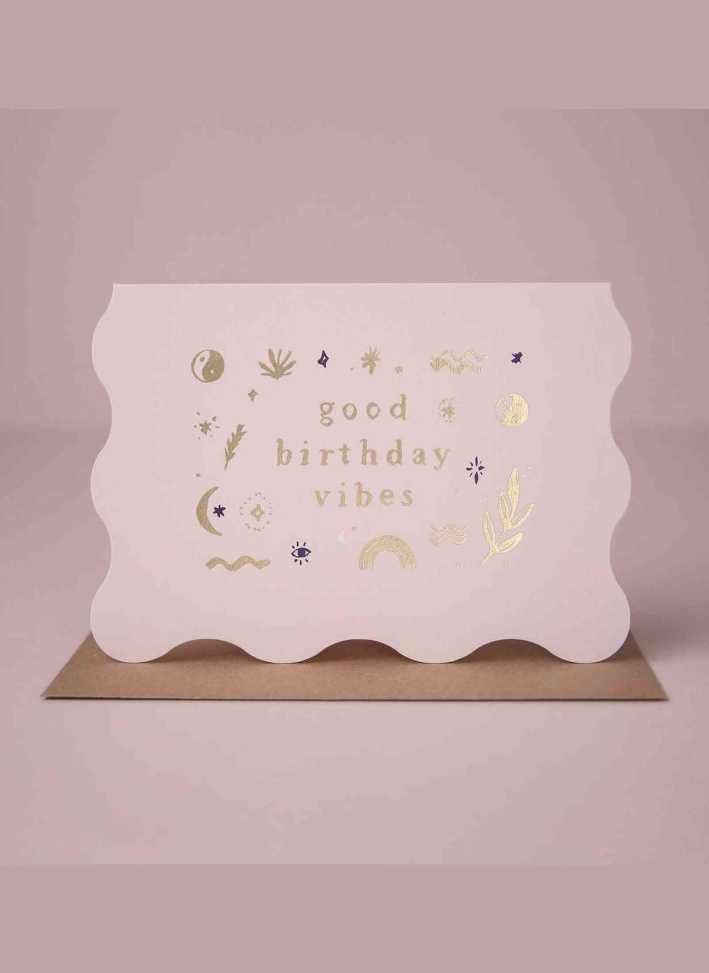 Good Vibes Birthday Card | Greeting Cards | Minimalist Card
