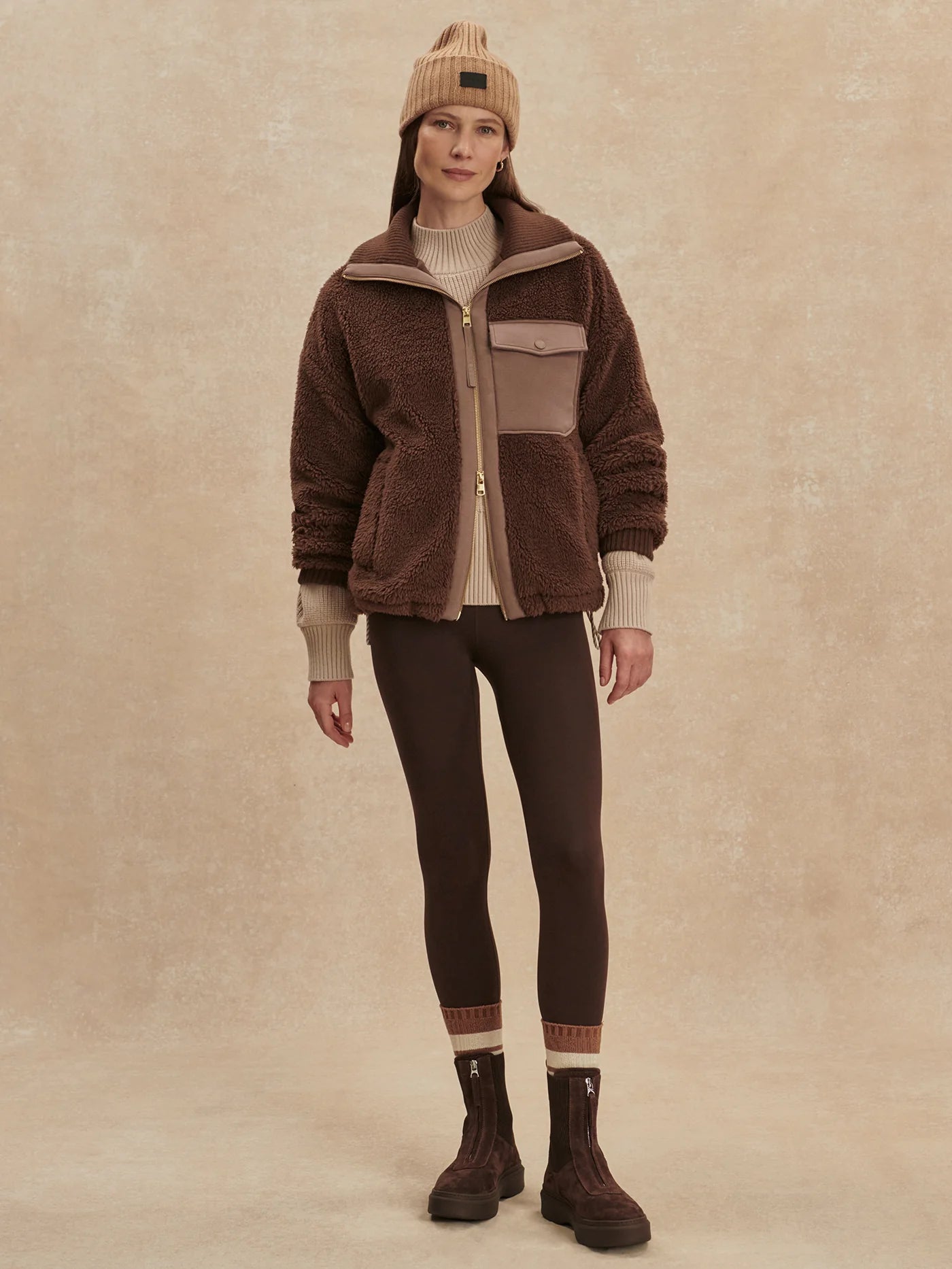 Lowell Sherpa Jacket - Carafe