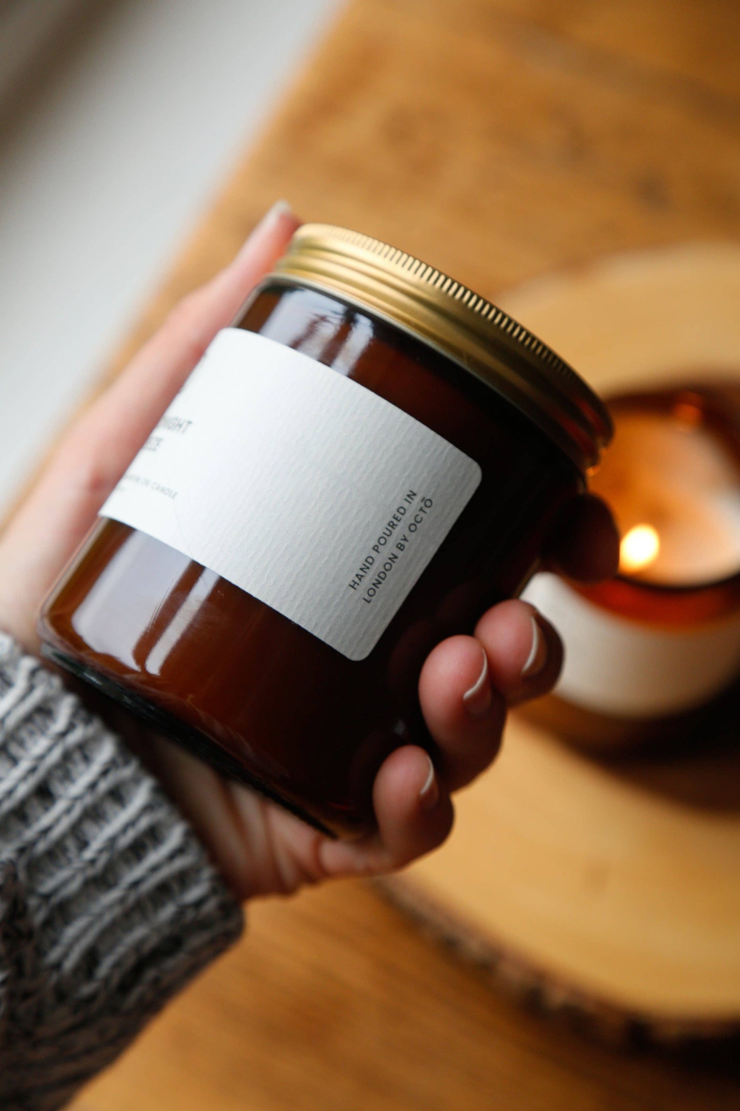 Midnight Breeze Candle (Rose Geranium + Vetiver + Patchouli): 250ml