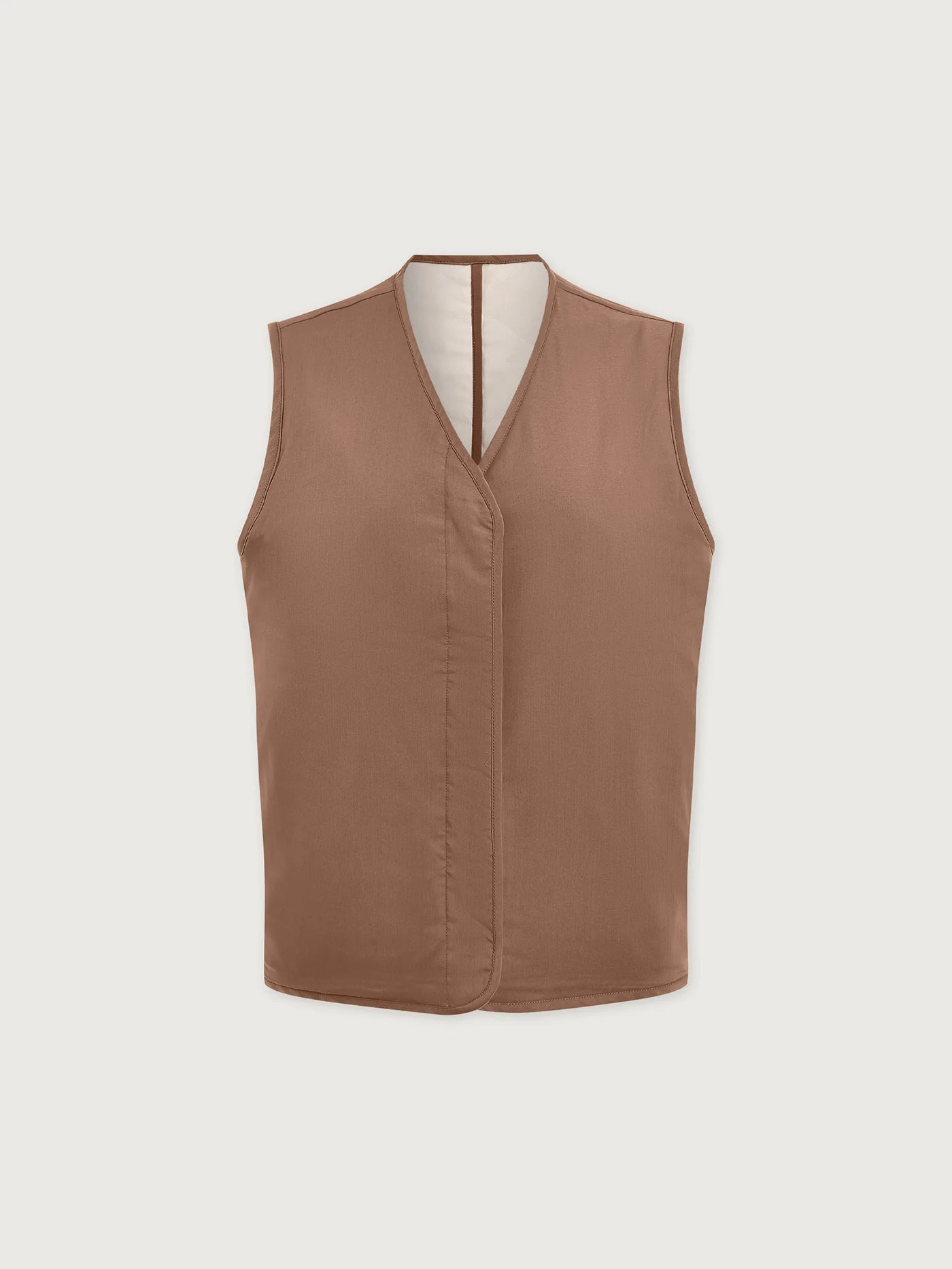 Lori Reversible Gilet - Ash Taupe/Birch