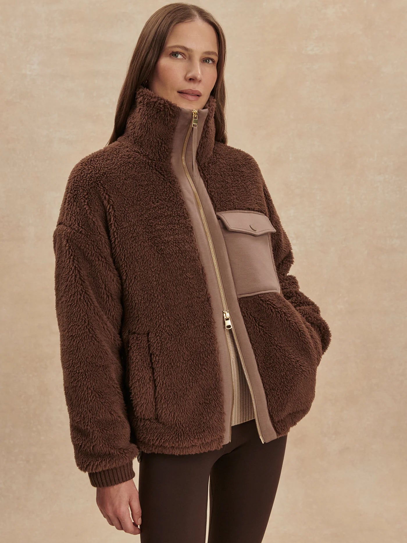 Lowell Sherpa Jacket - Carafe