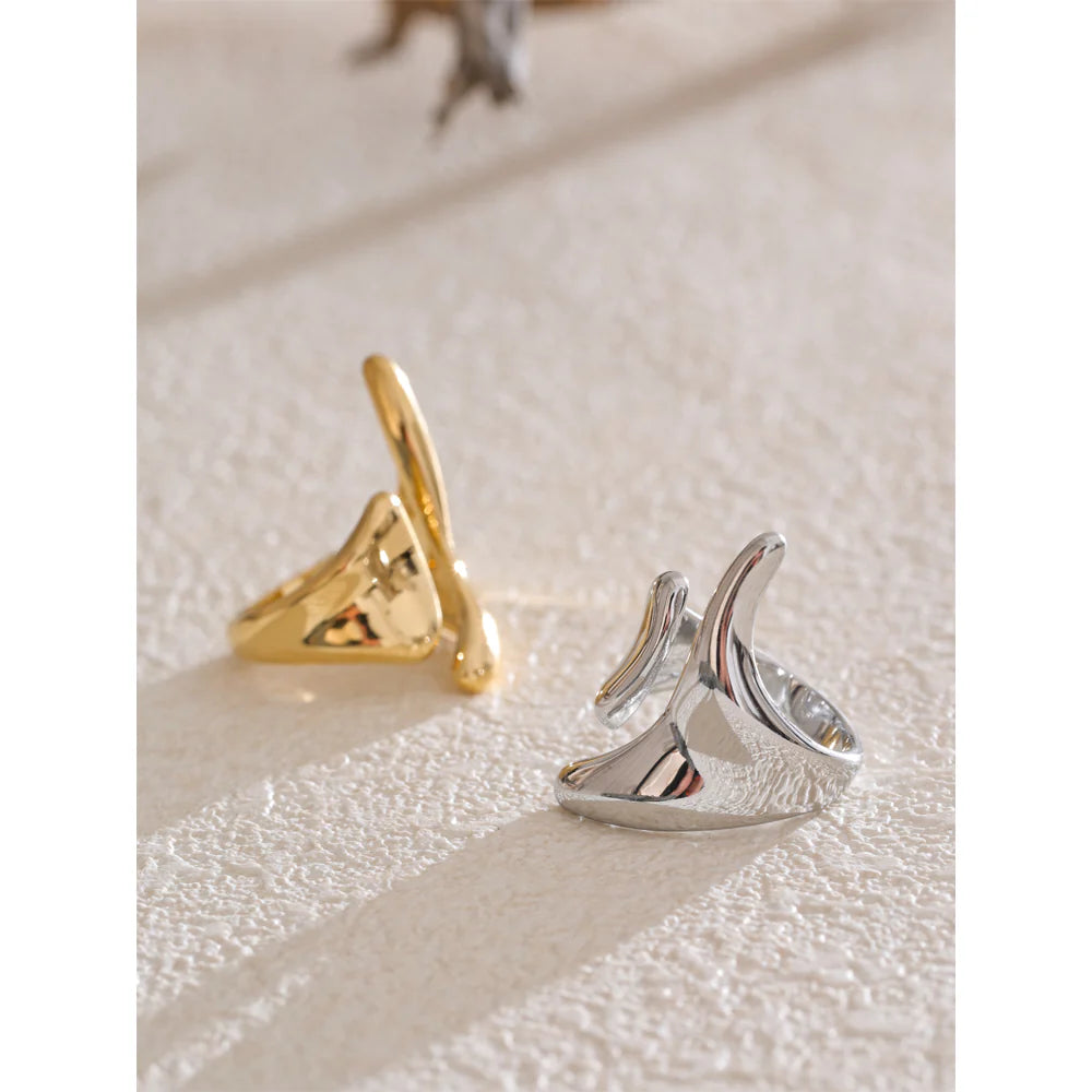 Geometric Modern Ring - Silver