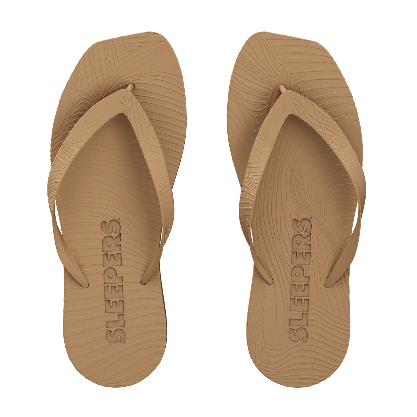 High Platform Flip Flops - Sand