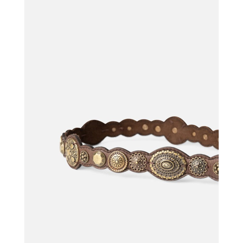 Leather Belt BIBA Kenai - Dark Brown