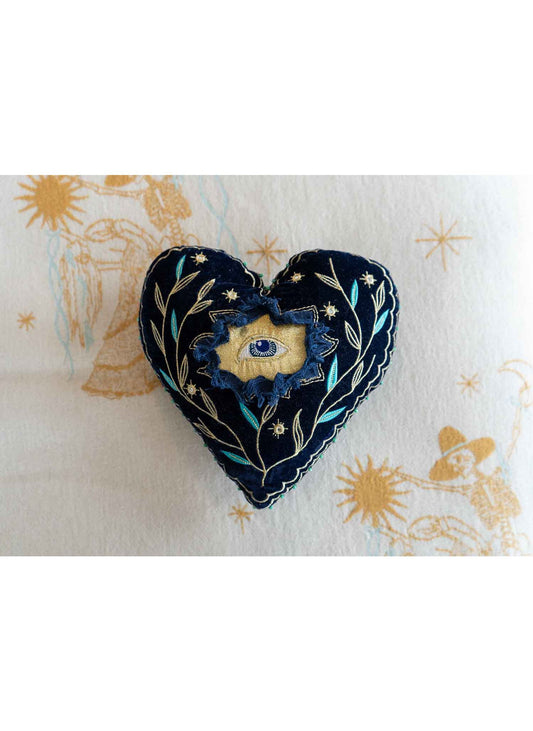'The Magic We Hold' Velvet Heart Cushion